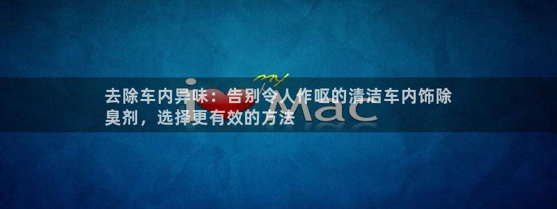 有人在凯时赢过钱吗：去除车内异味：告别令人作呕的清洁车内